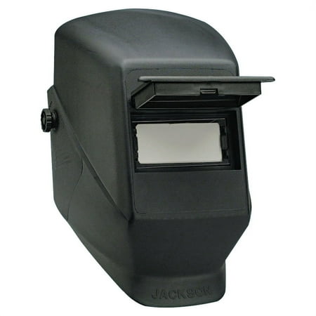 Jackson Safety HSL 2 Passive Welding Helmet (15132), Shade 10 Filter, 2? x 4.25? Safety Plate, Lift Front, Narrow Shell, Black, 10 / Case