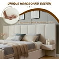 thumbnail image 6 of Upholstered Lift Storage Bed Frame with Velvet Headboard, 2 Drawers & 9.6" Under-Bed Storage, King Sizes in Beige, No Box Spring Needed, Ergonomic Design for Ultimate Comfort, 6 of 11