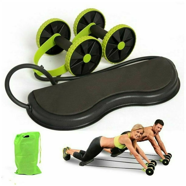 Gym AB Roller Abdominal Crunch Fitness Wheel Exercise Workout Trainer  Machine Muscle Stretching Tools 
