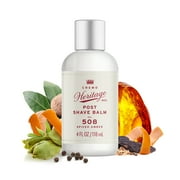 Cremo Heritage Red Mens Post Shave Balm, Spiced Amber Scent, 4 fl oz
