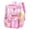 Pink Rainbow, variant on Large Clear Backpack Heavy Duty Stadium Approved See Through Backpack Waterproof Transparent Backpacks Clear Book Bag with Reinforced Strap for School Work Travel, Black Daisy