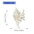 thumbnail image 4 of Weflink Vibrant Conch Charm Hair Claw Hairpin For Women Summer Vacation Headdress Securely Hold Beach Styling Tool, 4 of 17