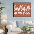 thumbnail image 2 of Sunshine State Of Mind Brown Black Framed Giclee Art, design by Lettered and Lined, 2 of 9