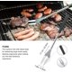 thumbnail image 4 of Juego de herramientas para parrilla de barbacoa de 8 piezas. Tenedor, espátula, pinzas y cepillo de limpieza de acero inoxidable extragrueso: accesorios completos para asar estilo golf con recalentami Afortunado Sencillez, 4 of 5