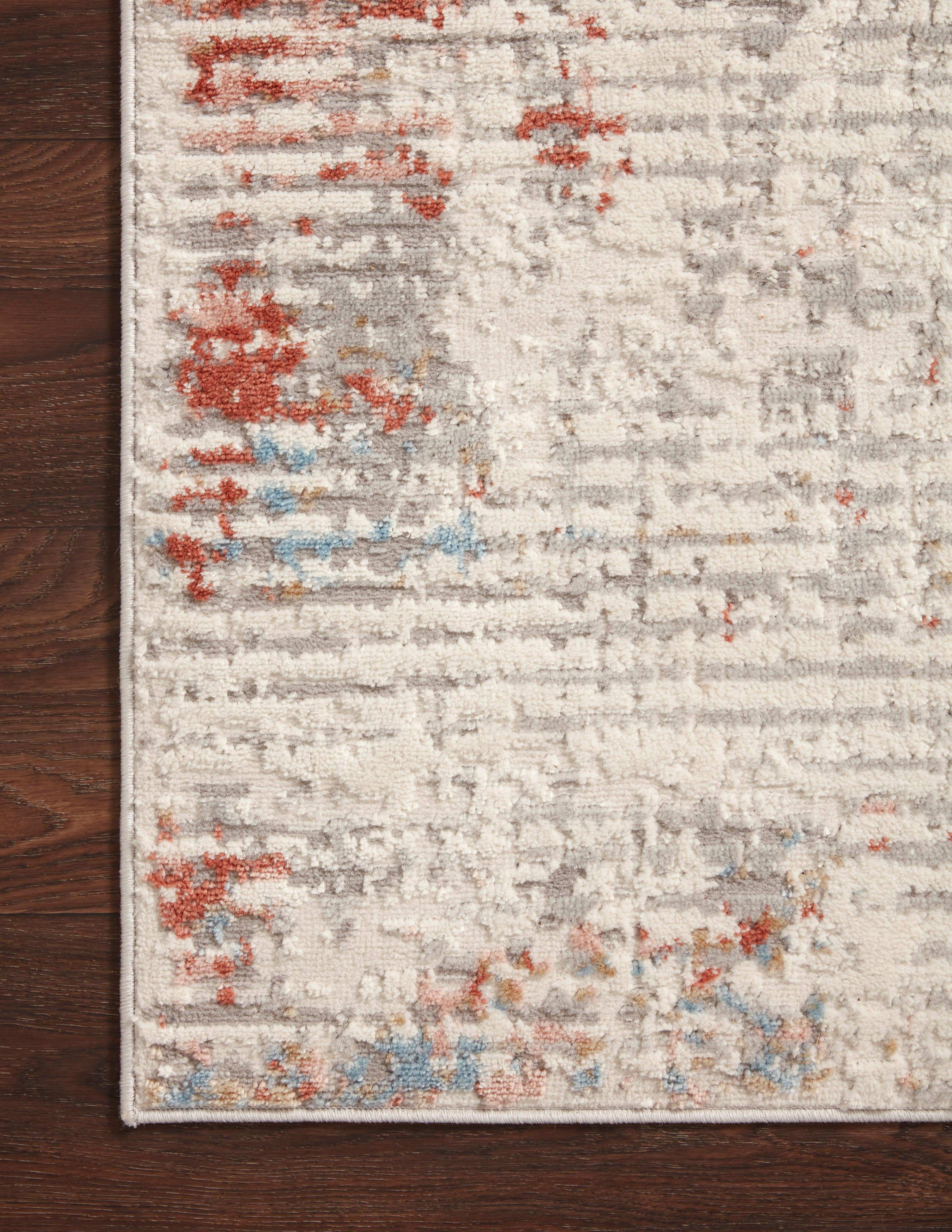 Loloi Estelle Collection EST-04 Ivory / Multi Abstract Area Rug 2'-0" x 3'-0"