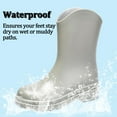 thumbnail image 3 of AUXDIQ Rain Boots Women Mid-calf Waterproof Rain Shoes Outdoor Garden Shoes, 3 of 6