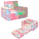 thumbnail image 1 of Sofá convertible SLIGUY para niños, rosa que brilla en la oscuridad, 1 of 6