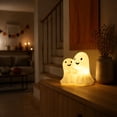 thumbnail image 5 of Halloween Night Light, Mini Glowing Ghost Decoration, Funny Whimsical Holiday Ornament, Cute Resin Tabletop Decor for Nightstands, Bookshelves, Mantels and Desks, Halloween Home Decor Gift, 5 of 8