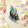 thumbnail image 3 of 5 PCS Artistic Muse Music Baby Muslin Washcloths, Inner Melody Series Soft Absorbent Face Towel Burp Cloths Cotton Bath Wipes Infant Wash Cloth for Newborn Boys Girls, 3 of 7