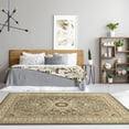 thumbnail image 4 of Luxe Weavers Oriental Floral Medallion Green 5x7 Area Rug, Indoor Carpet, 4 of 9