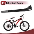 thumbnail image 3 of Publicaciones de asiento de bicicleta Unique Bargains 1 Pc bicicleta de carretera MTB BMX 20 grados de desplazamiento tubo de asiento 25.4x350mm negro mate fibra de carbono, 3 of 7