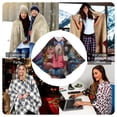 thumbnail image 5 of Movie Sing 2 Wearable Blanket Flannel Poncho Office Work Warm Cozy Shawl Blanket, Plush Cape Wrap for Women and Men, 5 of 7