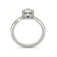 thumbnail image 3 of Side Halo 14K White Gold Diamonds Classic Ring, 3 of 4