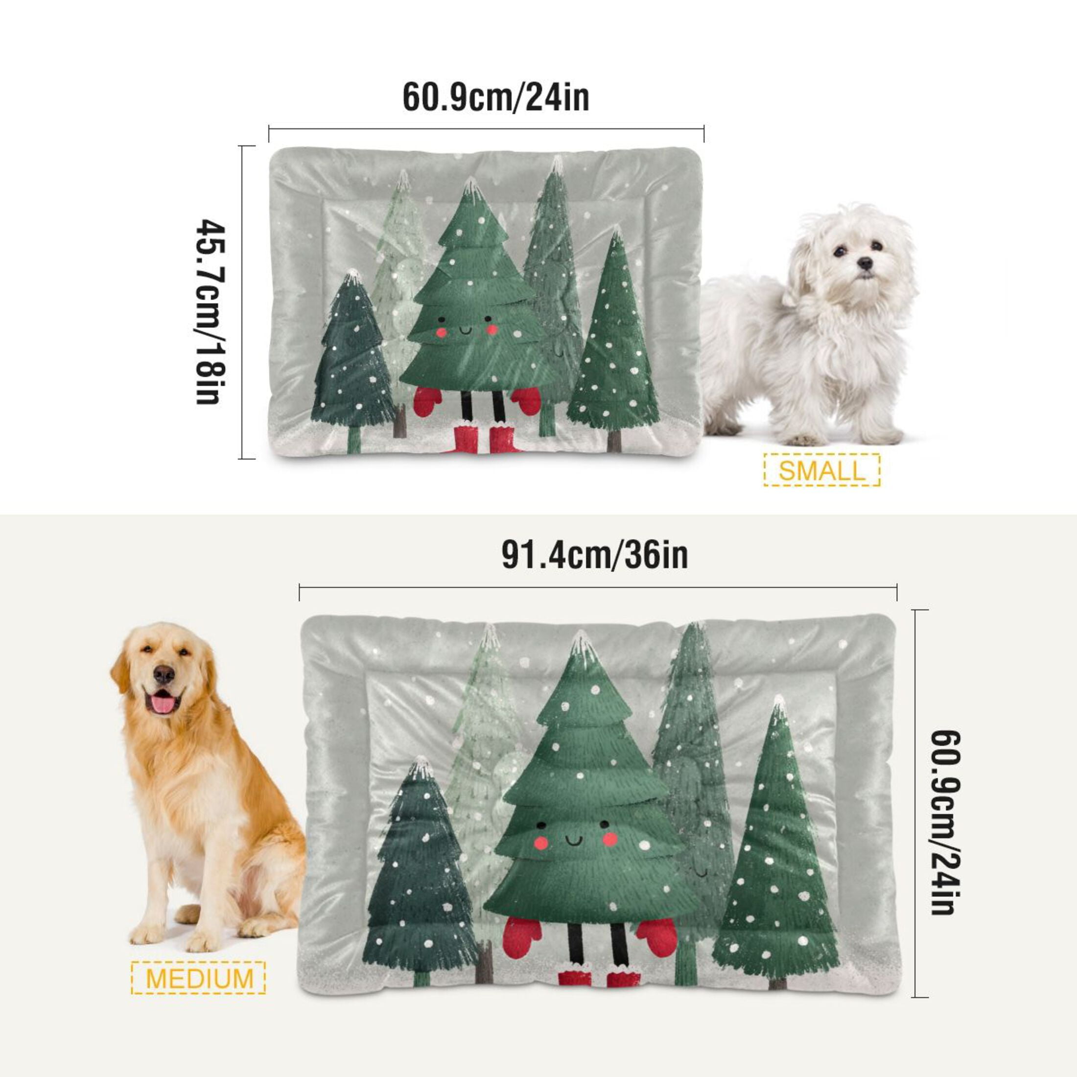 Cozy Mat Pet Bed Indoor Outdoor Warm Soft For Cat Dog Puppy(S/M) Red Shoes and Gloves