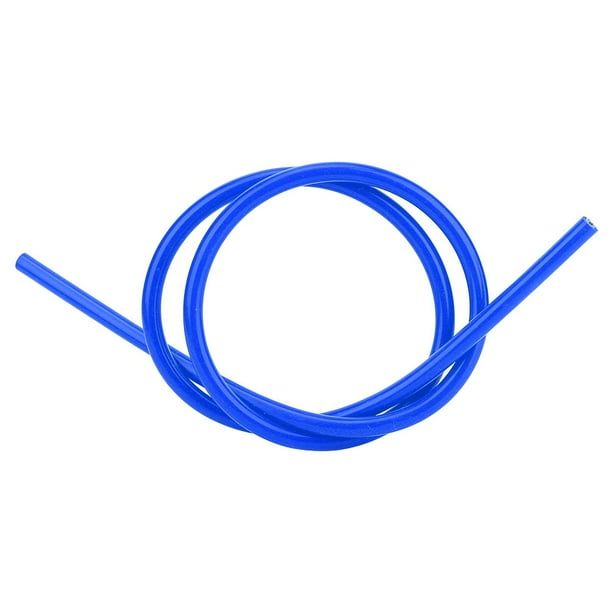 Juego de cables de bujía de cable de encendido de silicona, cable de encendido de chispa de silicona de 8 mm, pieza de repuesto de accesorios para automóviles para la mayoría de los automóviles(Azul)