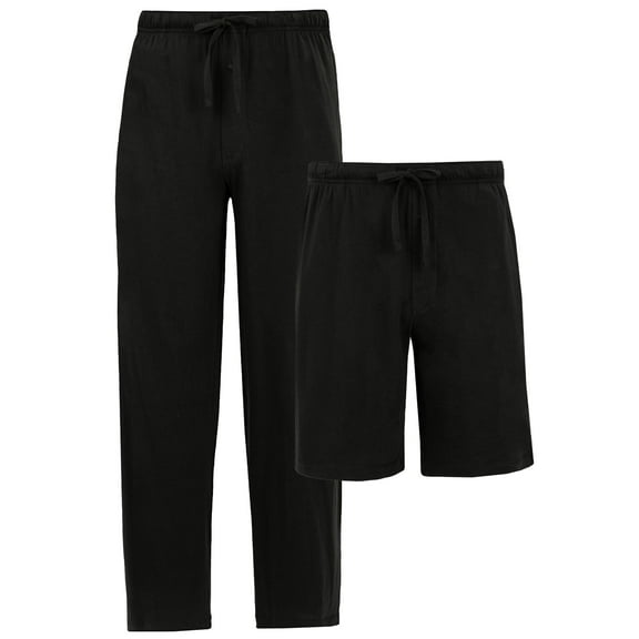 Fruit of the Loom Men's Sleep Short and Pant Bundle, 2-Pack, Sizes S-XL