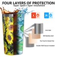 thumbnail image 3 of Sunflower 10oz Tumblers Stainless Steel Tumbler with Lid and Straw,Vacuum Insulated Double Wall Travel Tumbler Cups with Cleaning Brush for Coffee, Tea, 3 of 4