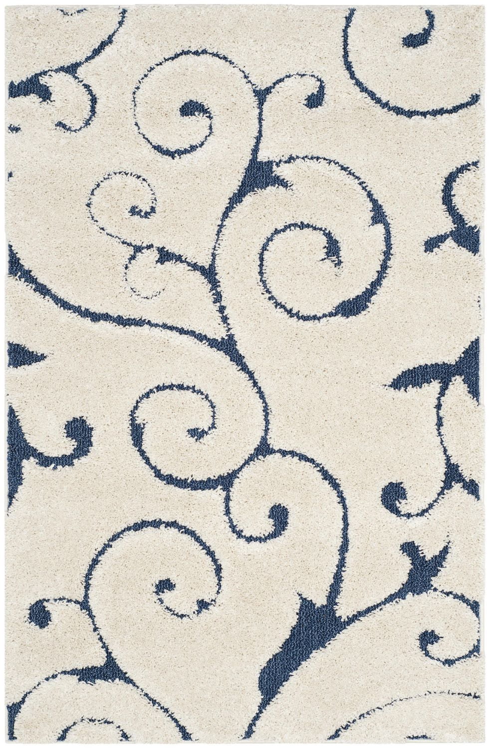 SAFAVIEH Florida Douglas Floral Vines Shag Area Rug