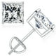 thumbnail image 1 of Pendientes SMILEST de plata de ley 925 con moissanita de 0,8 quilates, 1 of 4