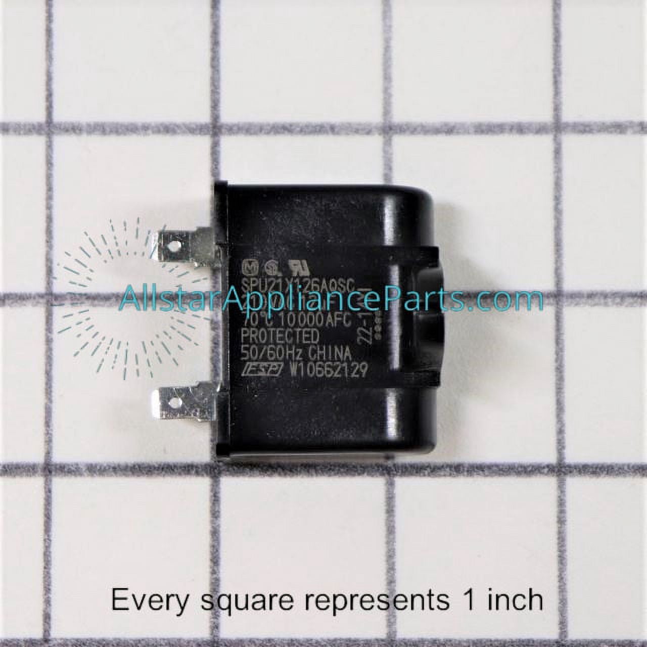 Whirlpool Refrigerator Compressor Run Capacitor WPW10662129