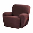 thumbnail image 2 of Maytex Pixel Extensible Housse Extensible 4 Pcs pour Fauteuil Inclinable, Vin, 2 of 4