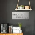 thumbnail image 2 of Stupell Industries Jesus Keeps Me Going Phrase Coffee Drink Inspired Canvas Wall Art, 13 x 30, Design by Daphne Polselli, 2 of 5