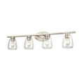 thumbnail image 4 of Millennium Lighting  4 Light  Bathroom Vanity Fixture in Multiple Finishes and Clear Glass Shades Brushed Nickel Nickel Brushed, 4 of 5