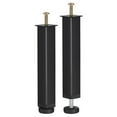 thumbnail image 1 of Uxcell 2 Paquete de Patas de Soporte para Marco de Cama de Altura Ajustable (200mm-235mm/7.9"-9.3"), Negro, 1 of 5