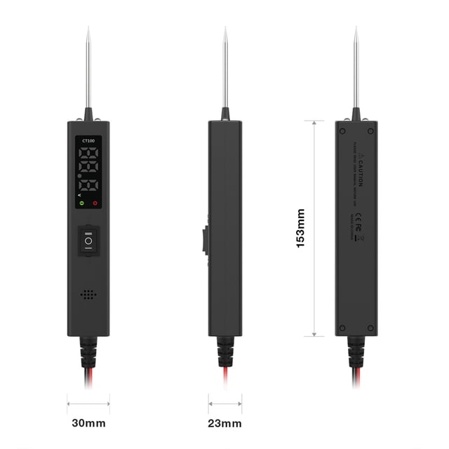 Car Circuit Tester,Continuity Test Voltmeter Component Tester 0-80v Component Continuity Car Circuit 0-80v Power Display Circuit Voltmeter Circuit Tester Test Circuit Power Circuit