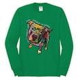 thumbnail image 3 of Dean Russo Some Angels Dog Lover Mens Long Sleeve Shirt, Kelly, Medium, 3 of 6