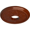 thumbnail image 3 of Ekena Millwork 13 7/8"OD x 3 3/4"ID x 1 1/4"P Tirana Ceiling Medallion (Fits Canopies up to 4 3/4"), Hand-Painted Firebrick, 3 of 6