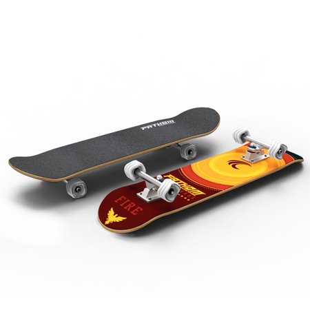 Fathom by Shark Wheel Elements Fire Street Deck Skateboard with Shark (Best Skateboard Decks For Street)