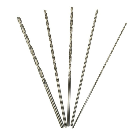 5Pcs High Speed Steel Extra Long Drill Bit Set Metal Multi Tools