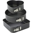 Springform Pan Set of 3 Heart Squre Round Shape Spring Form Cake Pan