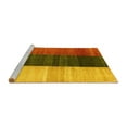 thumbnail image 2 of Ahgly Company Machine Washable Indoor Rectangle Abstract Yellow Contemporary Area Rugs, 7' x 10', 2 of 4