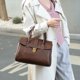 thumbnail image 5 of Bolso Con Asa Superior para Mujer Bolsillos Color Sólido Cuero PU Compras, 5 of 9