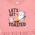 thumbnail image 4 of Inktastic Let's Get Toasted Marshmallows Girls Toddler Dress, 4 of 5