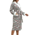 thumbnail image 5 of Biekopu Female Nightwear, Cartoon Patterns Print O-Neck Long Sleeve Jumpsuit, 5 of 9