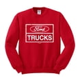 thumbnail image 2 of Wild Bobby, Ford Trucks White Sign, Cars and Trucks, Unisex Crewneck Graphic Sweatshirt, Red, 4X-Large, 2 of 4