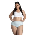 thumbnail image 3 of Fit for Me by Fruit of the Loom Women's Plus Size Cotton Brief Panties, Soft Comfort Waistband, Full Coverage, Multipacks, Sizes 1X–5X, 3 of 7