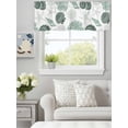 thumbnail image 6 of Curtain Valance for Windows, Summer Ocean Green Conch Shell Kitchen Valances Rod Pocket Short Curtains, Abstract Starfish Coral Window Valance for Bedroom Bathroom Living room 56x16in, 6 of 9