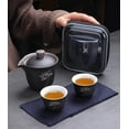 thumbnail image 2 of Lotus Kung Fu Travel Tea Set Ceramic Teapot Teacup Gaiwan Porcelain Teaset Kettles Teaware Sets Drinkware Tea Ceremony, 2 of 6