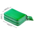 thumbnail image 5 of Wallets for Women Genuine Leather Double Zipper RFID Blocking Purse with Coin Pocket, 5 of 6