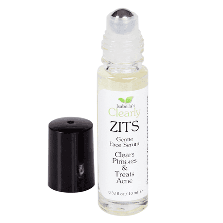 Isabella's Clearly ZITS - Best Acne Treatment with All Natural Essential Oils, Tea Tree, Aloe (Best Thing For Acne Breakout)