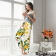 thumbnail image 4 of Uemuo Fruit Pattern Women's Wide Leg Palazzo Lounge Pants with Pockets Light Weight Loose Comfy Casual Pajama Pants-Small, 4 of 9