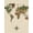 Beige Earth Tone, Pattern 1, variant on ODIKA Map Illustrated Geography Featuring Cute Wildlife Playroom for Dorm Room, Small Living Apartment, Stain Resistant Low Profile