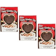 CGT Palmer Valentine's Day Hot Chocolate with Mini Marshmallows Bombs V-Day Stocking Stuffers Gift Basket Party Favor Baking Treats Snacks Desserts (Pack of 3)