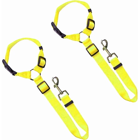 LINLIN Dog Car Seat Belt, 2 Pack Pet Car Seat Belt Dog Safety Rope Car Traction Rope Telescopic Car Traction Belt Adjustable Harness Belts for Travel Daily Use