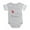 Heather Gray, variant on CafePress - Ladybug Barbara - Cute Infant Baby Football Bodysuit