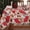 Poinsettias, variant on SASTYBALE Christmas Tablecloth Rectangle,Jacquard Fabric Christmas Table Cloth with Poinsettia Flowers, Spillproof Table Cover for Winter Holiday Dinner Decor